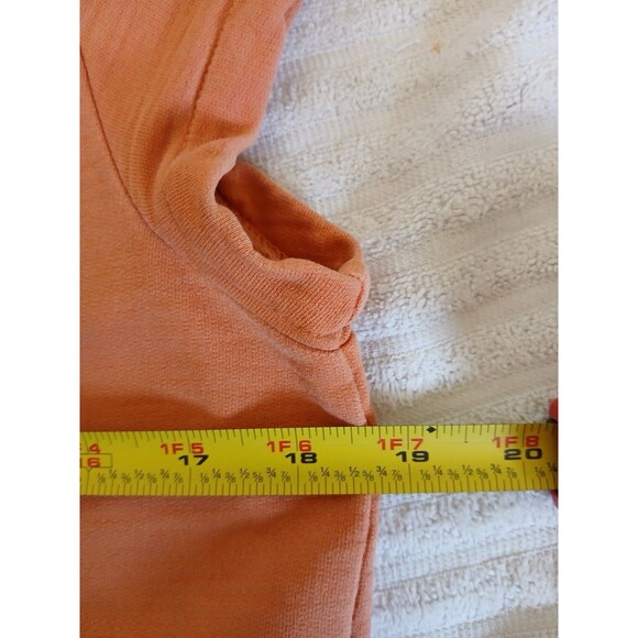 THE TERRITORY AHEAD Womens Dress‎ M  100% Cotton Orange Short Sleeve V-Neck Midi - Picture 13 of 16